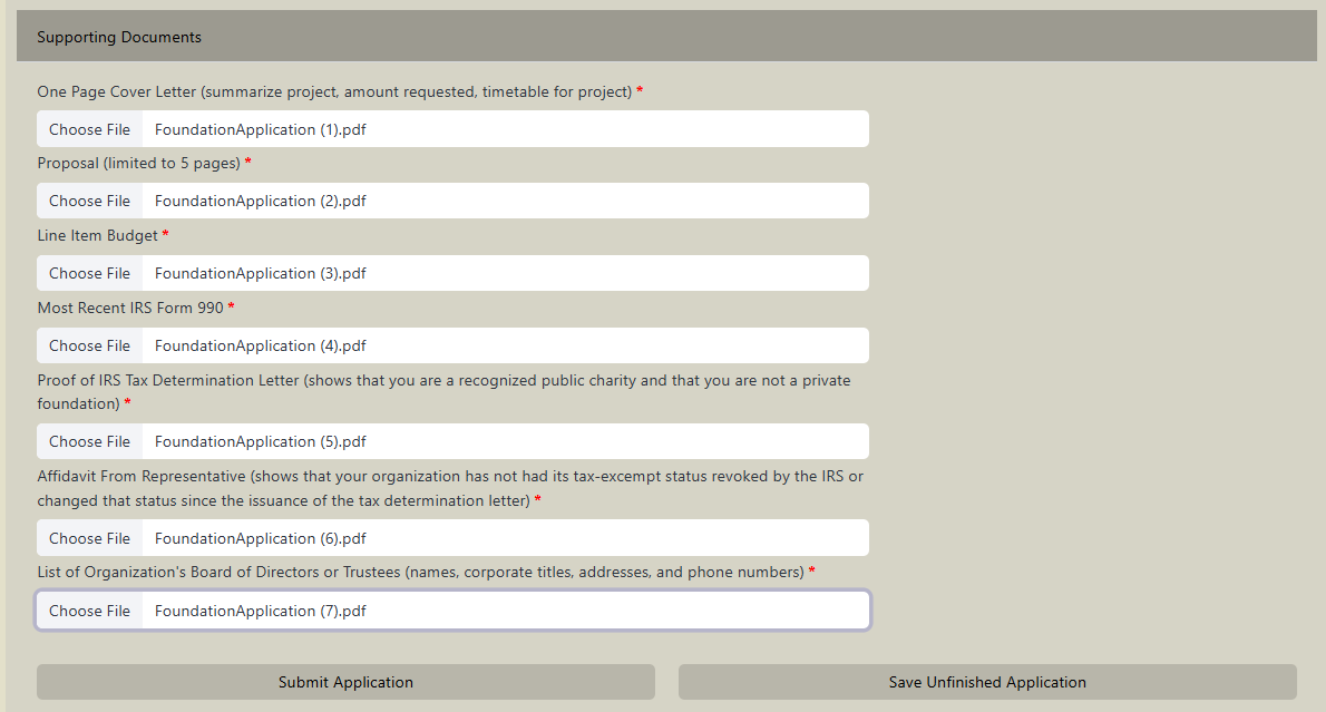 Application Input Part 2